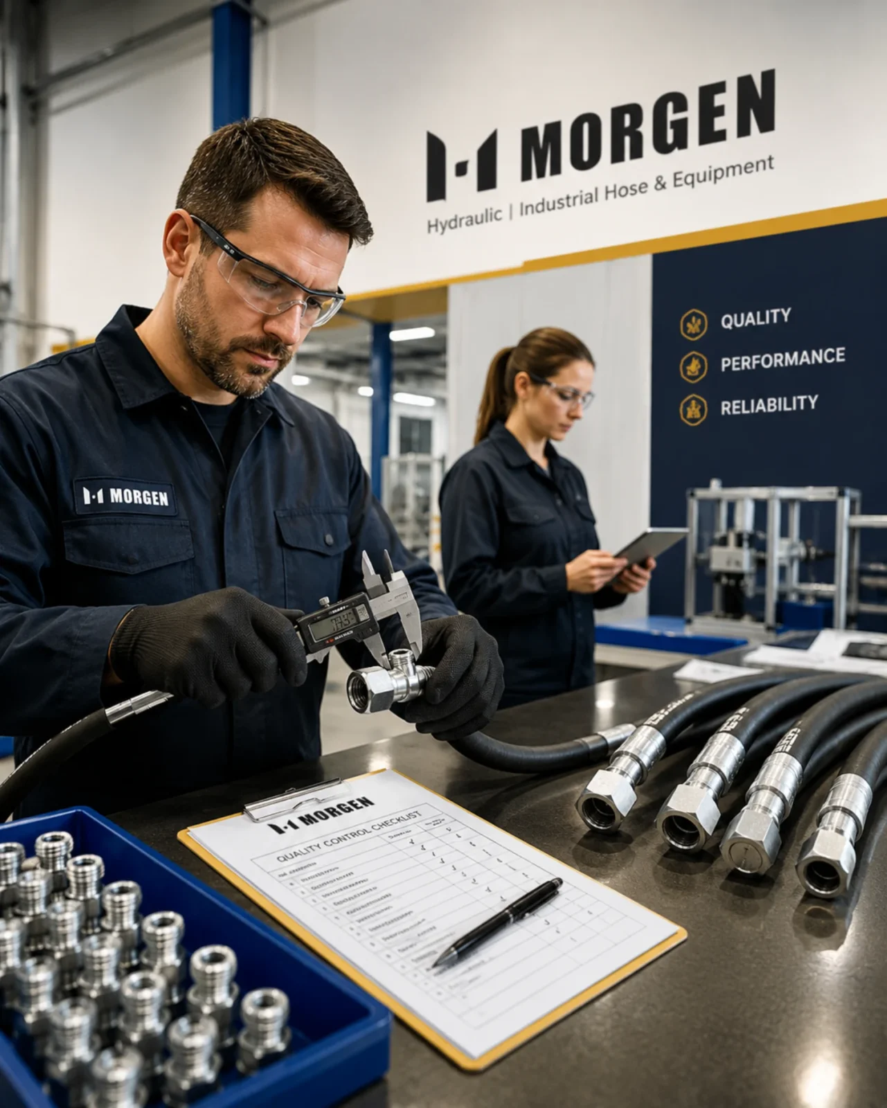 Morgen industrial hose assembly prepared for technical application review
