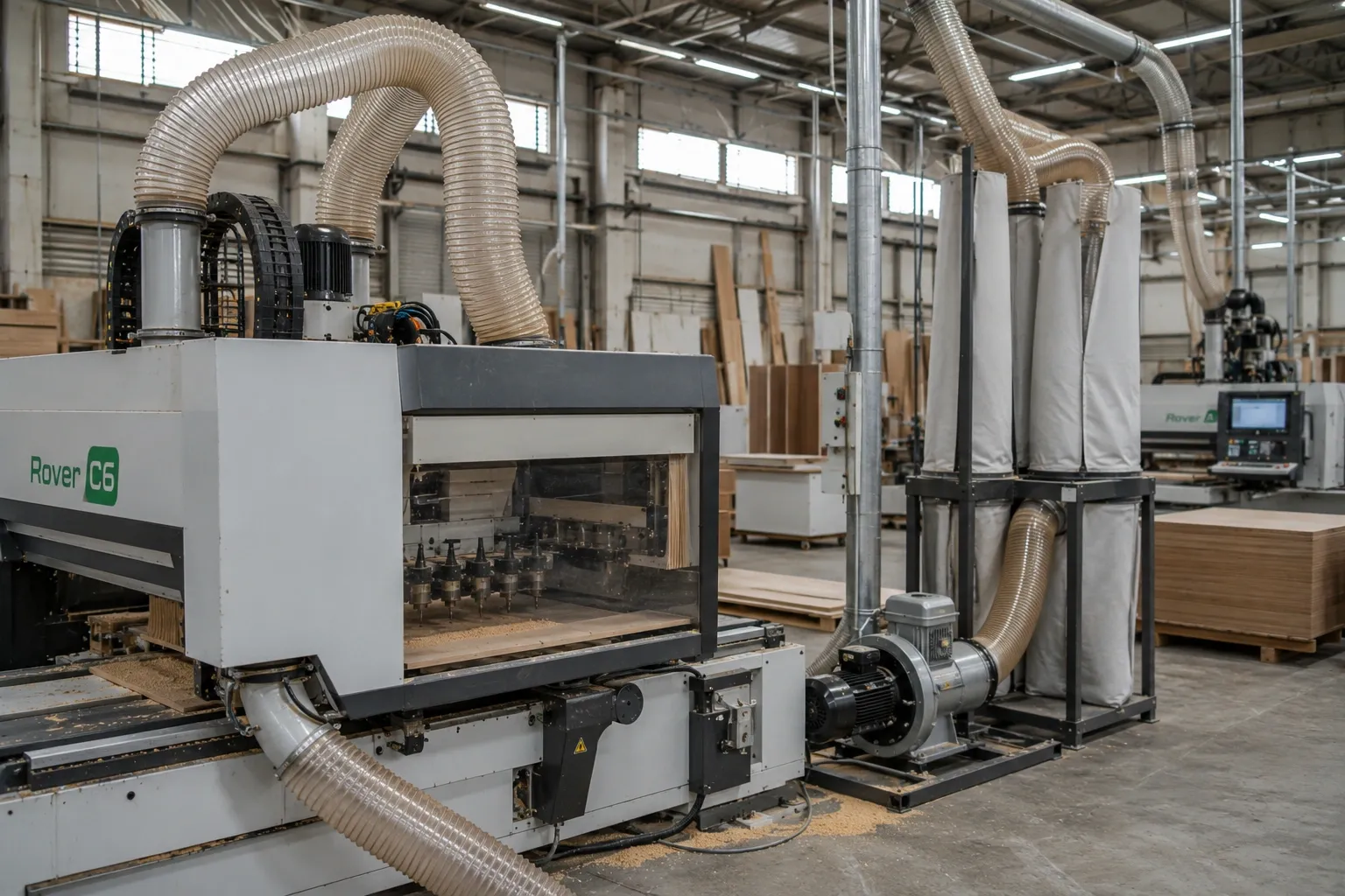 Dust Extraction industrial hose application