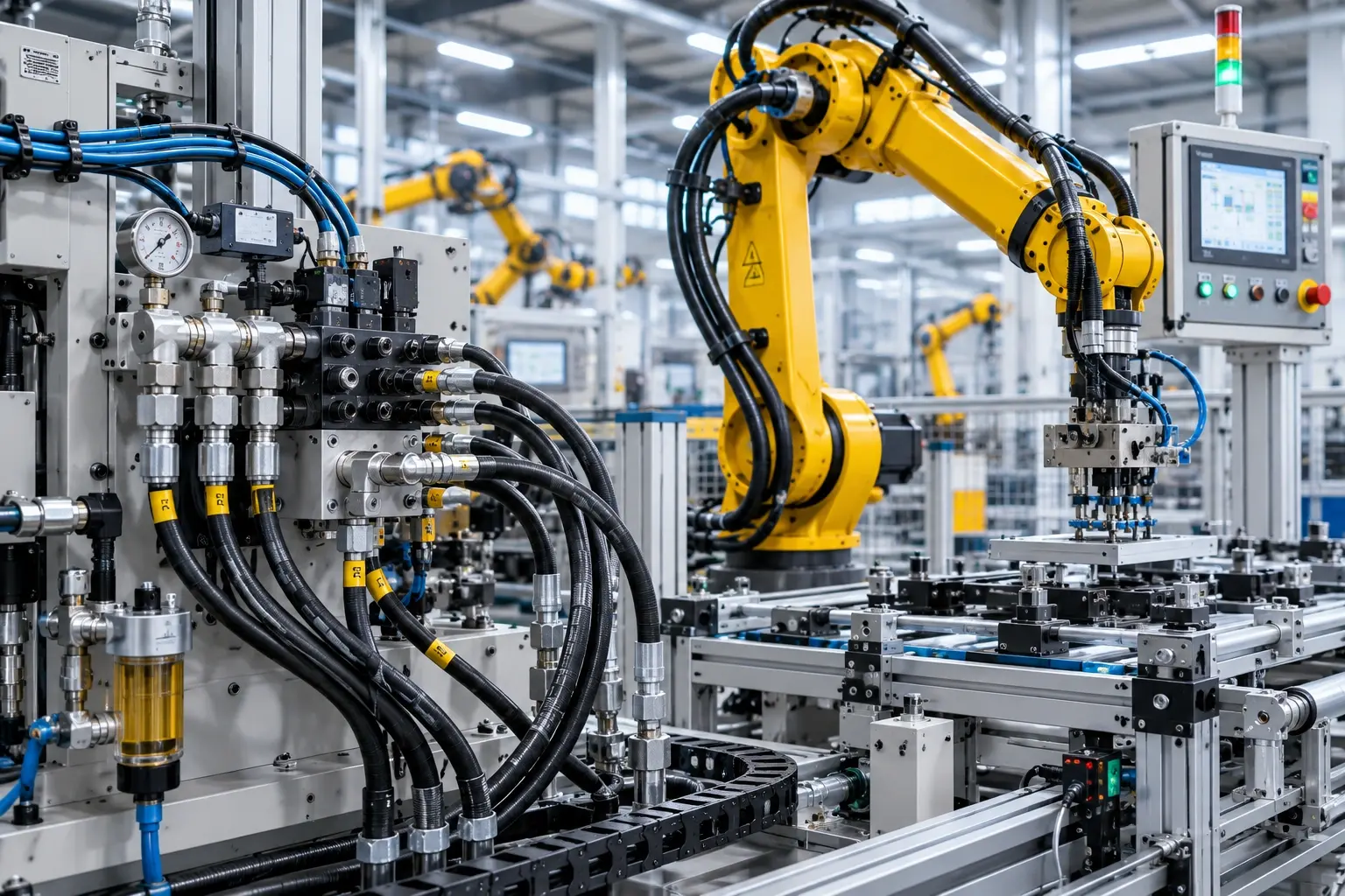 Factory Maintenance industrial hose application