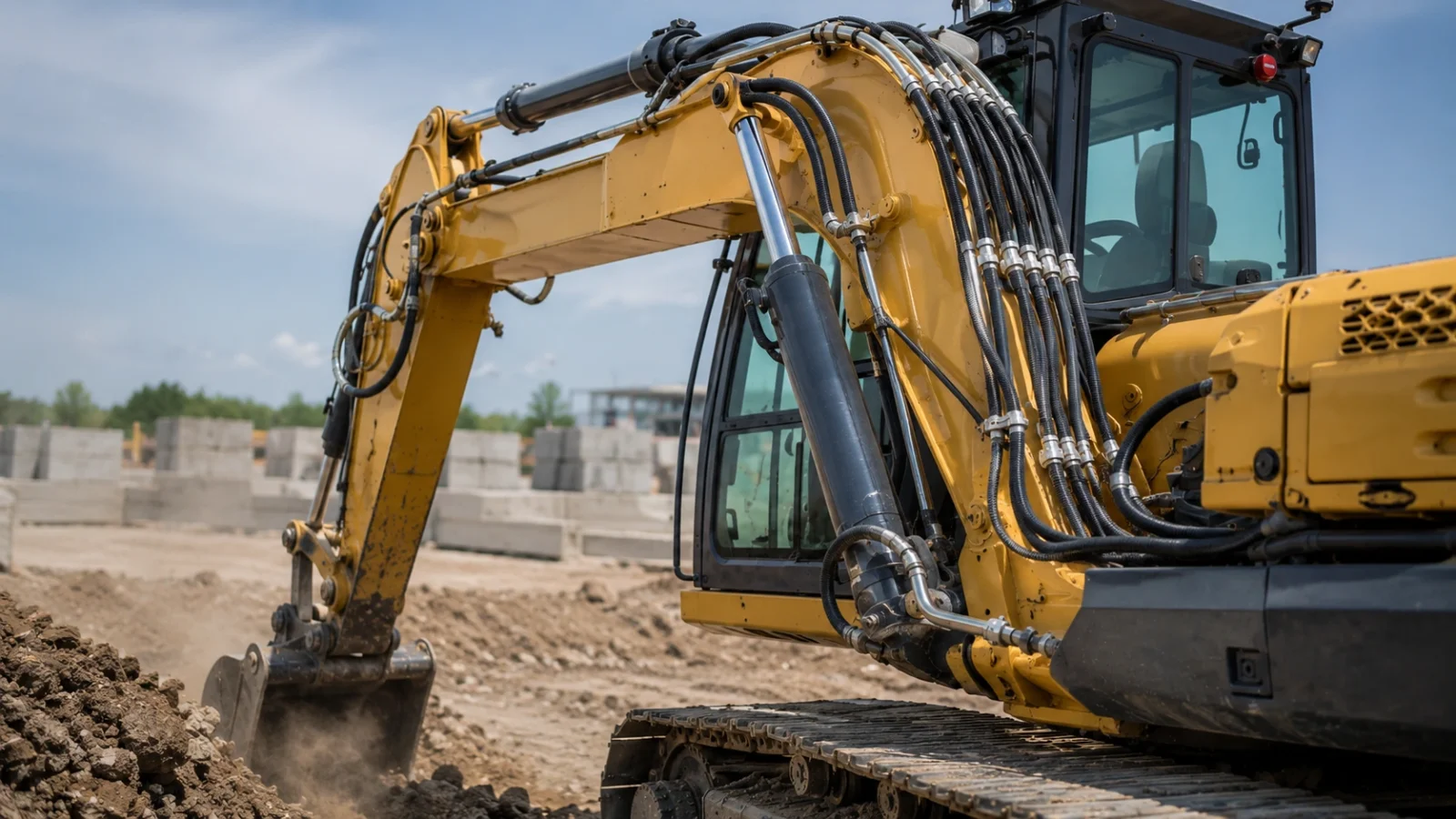 Heavy Equipment industrial hose application